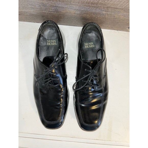 Nunn Bush Derby Mens Leather Dress Shoes Lace Up Black Size 10.5 M Great Cond - Picture 3 of 7